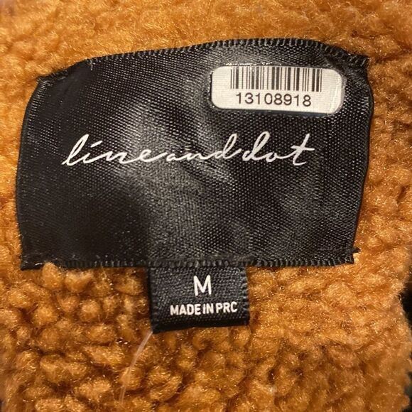 Line & Dot Multi Faux Shearling Coat - Picture 8 of 13